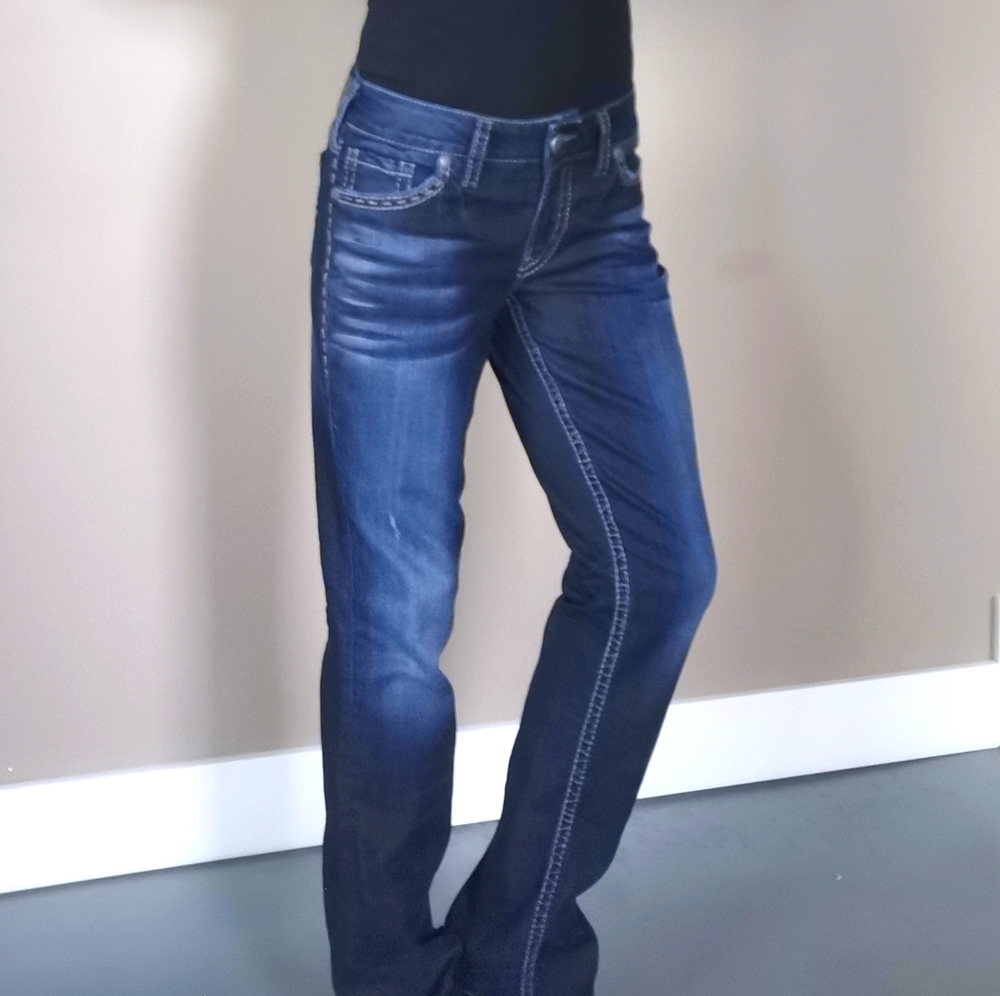 Silver Suki Baby Boot Womens Jeans